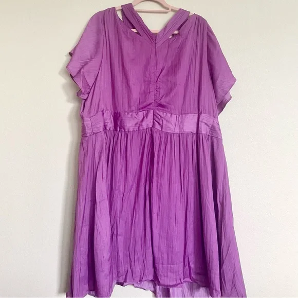 Anthropologie Vibrant Deep-V Mini Dress - Picture 8 of 10